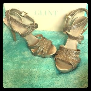 Glint Champagne Shimmering Heels